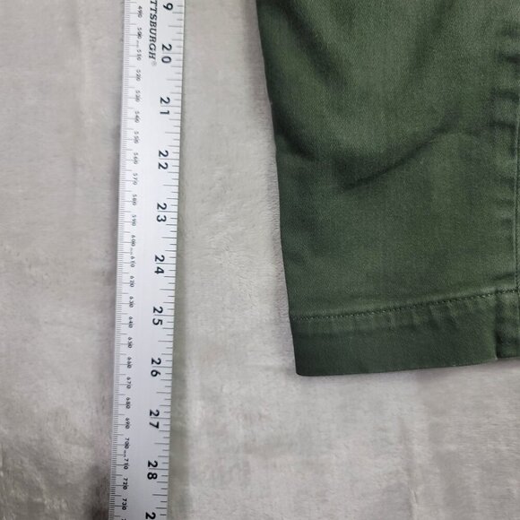 J. Crew Olive Green Dannie Women's Stretch Pant's w/ Zipper | Size 6 - Picture 8 of 9